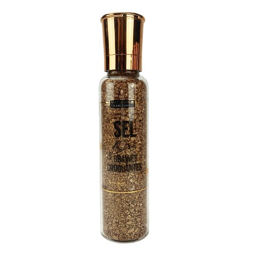 Sea Salt with cunchy seeds (Gold color)